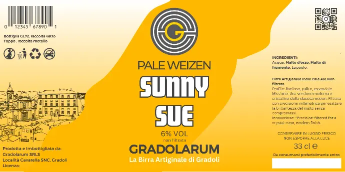 Gentilezza - Pale Weizen - bottiglia 33 cl. 